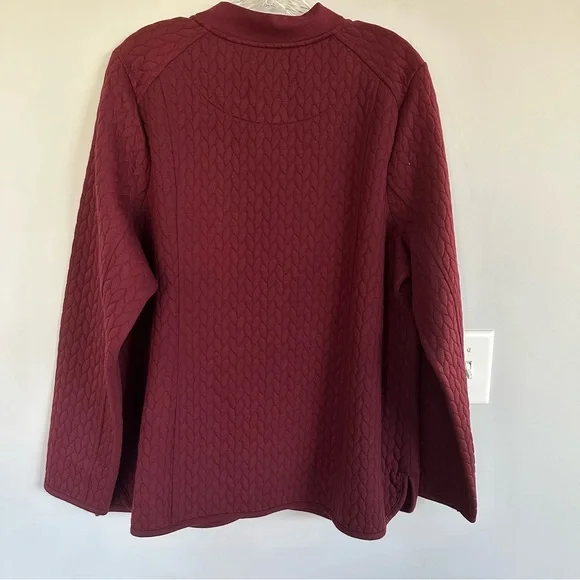 Isaac Mizrahi Live Knit Jacket Stunner w/ Snaps, Size 1X - Picture 12 of 14